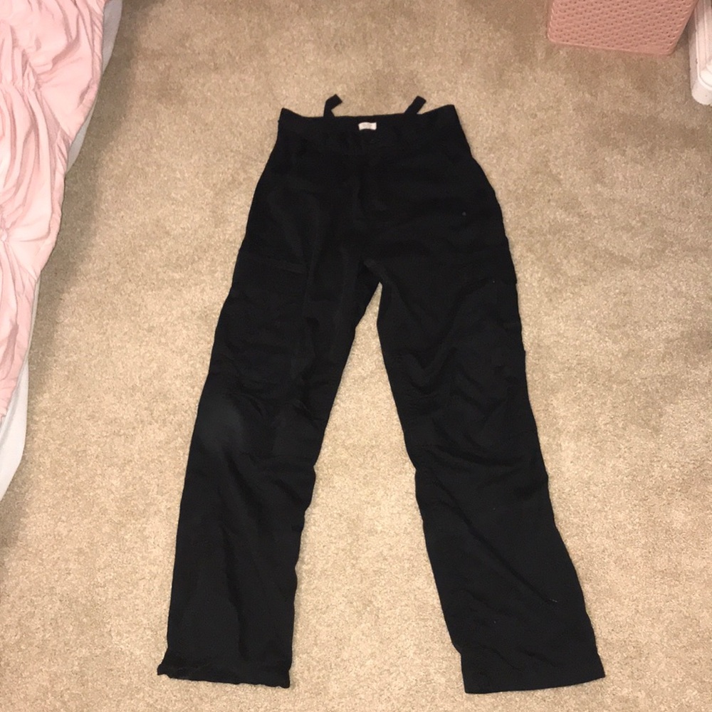 detailed black painter jeans